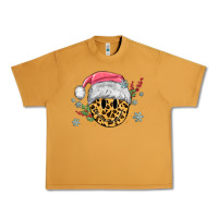 Peanut Butter leopard smiley face Urban Heavy Tee - MaliasSmallBusiness