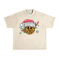 Sandshell leopard smiley face Urban Heavy Tee - MaliasSmallBusiness