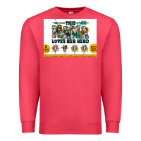 Cardinal This mama  loves her herd goats Premium Sweatshirt - Jasminsmagicworld
