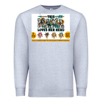 Heather Grey This mama  loves her herd goats Premium Sweatshirt - Jasminsmagicworld