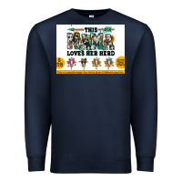 Navy This mama  loves her herd goats Premium Sweatshirt - Jasminsmagicworld