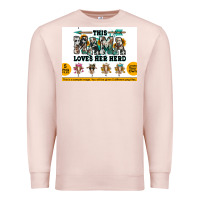 Pale Pink This mama  loves her herd goats Premium Sweatshirt - Jasminsmagicworld