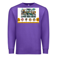 Purple This mama  loves her herd goats Premium Sweatshirt - Jasminsmagicworld