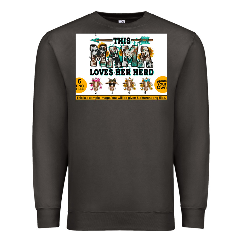 This Mama  Loves Her Herd Goats Premium Sweatshirt by Jasminsmagicworld | Teevron