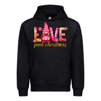 Black love pink christmas gnome Urban Hoodie - NancyCooperArtShop