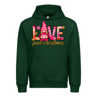 Forest Green love pink christmas gnome Urban Hoodie - NancyCooperArtShop