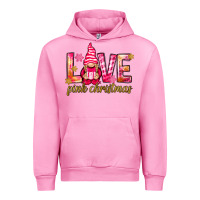 Fuchsia Pink love pink christmas gnome Urban Hoodie - NancyCooperArtShop