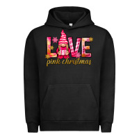 Pigment Black love pink christmas gnome Urban Hoodie - NancyCooperArtShop