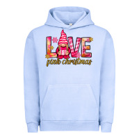 Pigment Grape Ice love pink christmas gnome Urban Hoodie - NancyCooperArtShop