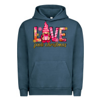 Pigment Midnight Navy love pink christmas gnome Urban Hoodie - NancyCooperArtShop