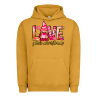Pigment Peanut Butter love pink christmas gnome Urban Hoodie - NancyCooperArtShop