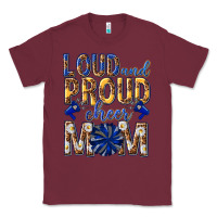 Burgundy loud and proud cheer mom Classic Tee - texasbilliewilder