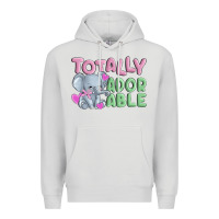 Dove Grey totally adorable Premium Hoodie - MaliasSmallBusiness