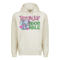 Oatmeal Heather totally adorable Premium Hoodie - MaliasSmallBusiness