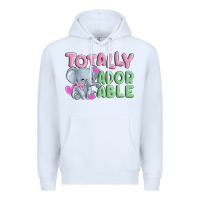 White totally adorable Premium Hoodie - MaliasSmallBusiness