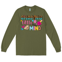 Army Green shaping little mind Long Sleeve Tee - texasbilliewilder