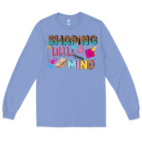 Colony Blue shaping little mind Long Sleeve Tee - texasbilliewilder