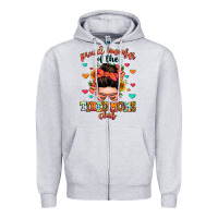 Heather Grey proud member of the tired moms club Zipper Hoodie - Zillion Design Studio