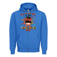 True Royal proud member of the tired moms club Zipper Hoodie - Zillion Design Studio