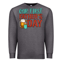 Charcoal Heather our first father's day Premium Sweatshirt - Artiststas