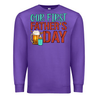 Purple our first father's day Premium Sweatshirt - Artiststas