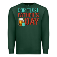 Sports Green our first father's day Premium Sweatshirt - Artiststas