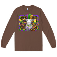 Chestnut mardi gras baby sheep king cake fleur de lis Long Sleeve Tee - RanaPortraitStore