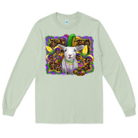 Matcha mardi gras baby sheep king cake fleur de lis Long Sleeve Tee - RanaPortraitStore