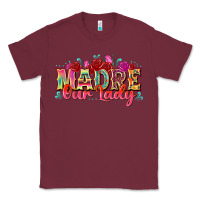 Burgundy madre our lady Classic Tee - texasbilliewilder