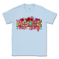 Dusty Blue madre our lady Classic Tee - texasbilliewilder