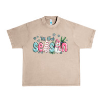 French Oak tis the season snowman and christmas cake Urban Heavy Tee - MaliasSmallBusiness
