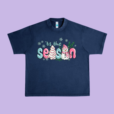 Urban Heavy Tee tis the season snowman and christmas cake
