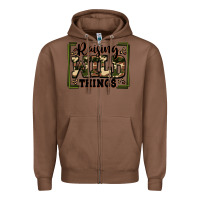 Chestnut raising wild things Zipper Hoodie - Zillion Design Studio