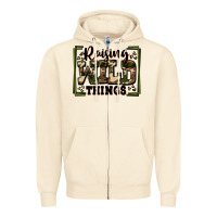 Sandshell raising wild things Zipper Hoodie - Zillion Design Studio