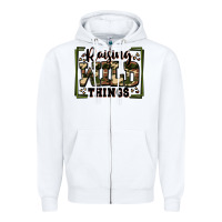 White raising wild things Zipper Hoodie - Zillion Design Studio