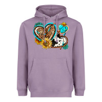 Lavender western leopard pride  hearts Heavyweight Hoodie - AdoDesignShop
