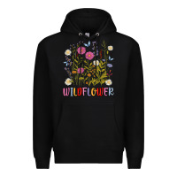 Black wildflower malias Premium Hoodie - MaliasSmallBusiness