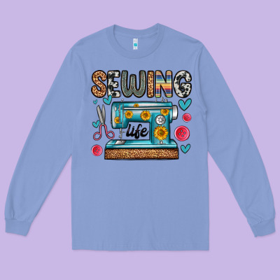 Sewing Life Long Sleeve Tee Designed By Zillion Design Studio