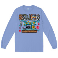 Colony Blue sewing life Long Sleeve Tee - Zillion Design Studio