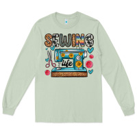 Matcha sewing life Long Sleeve Tee - Zillion Design Studio