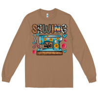Toasted Coconut sewing life Long Sleeve Tee - Zillion Design Studio