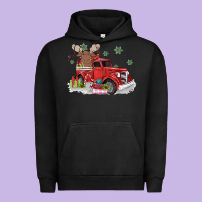 Christmas Truck Urban Hoodie Designed By Maliassmallbusiness