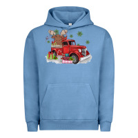 Pigment Pebble Blue christmas truck Urban Hoodie - MaliasSmallBusiness
