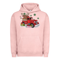 Pigment Salmon christmas truck Urban Hoodie - MaliasSmallBusiness