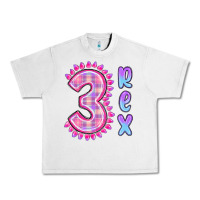 Lunar Rock 3 rex pink dinosaur Urban Heavy Tee - MaliasSmallBusiness