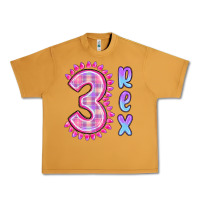 Peanut Butter 3 rex pink dinosaur Urban Heavy Tee - MaliasSmallBusiness