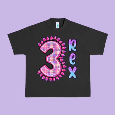 Urban Heavy Tee 3 rex pink dinosaur
