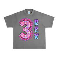 Tornado 3 rex pink dinosaur Urban Heavy Tee - MaliasSmallBusiness
