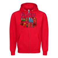 Red bad ass mama cita Zipper Hoodie - CTS Tumbler Store
