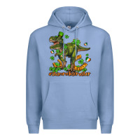 Colony Blue shamrockscrusher t rex and horseshoe Premium Hoodie - AdoDesignShop